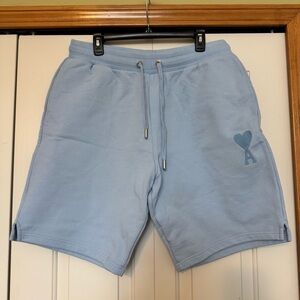 AMI Alexandre Mattiussi Light Blue Athletic Shorts